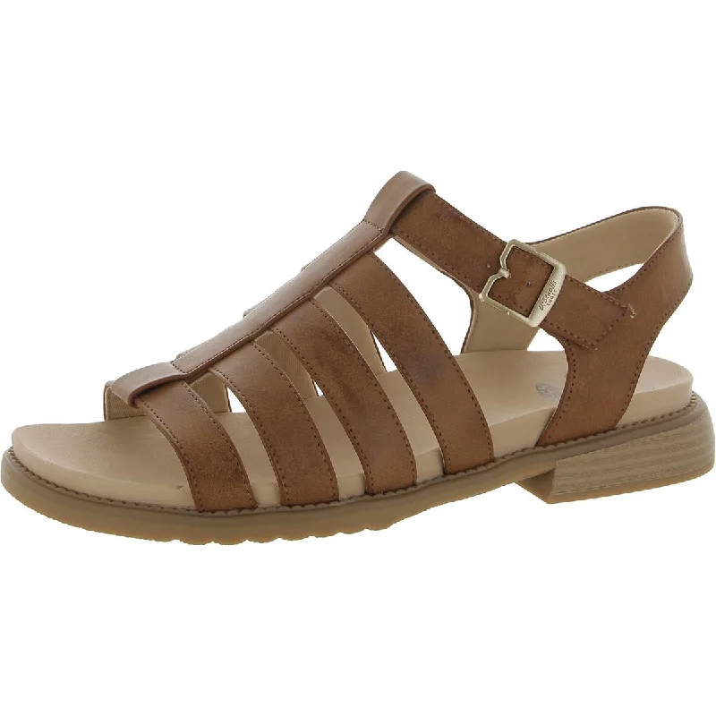 A Ok Womens Faux Leather Strappy Gladiator Sandals