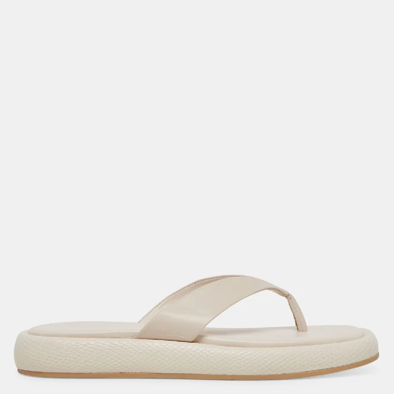 Adin Sandals Ivory Leather