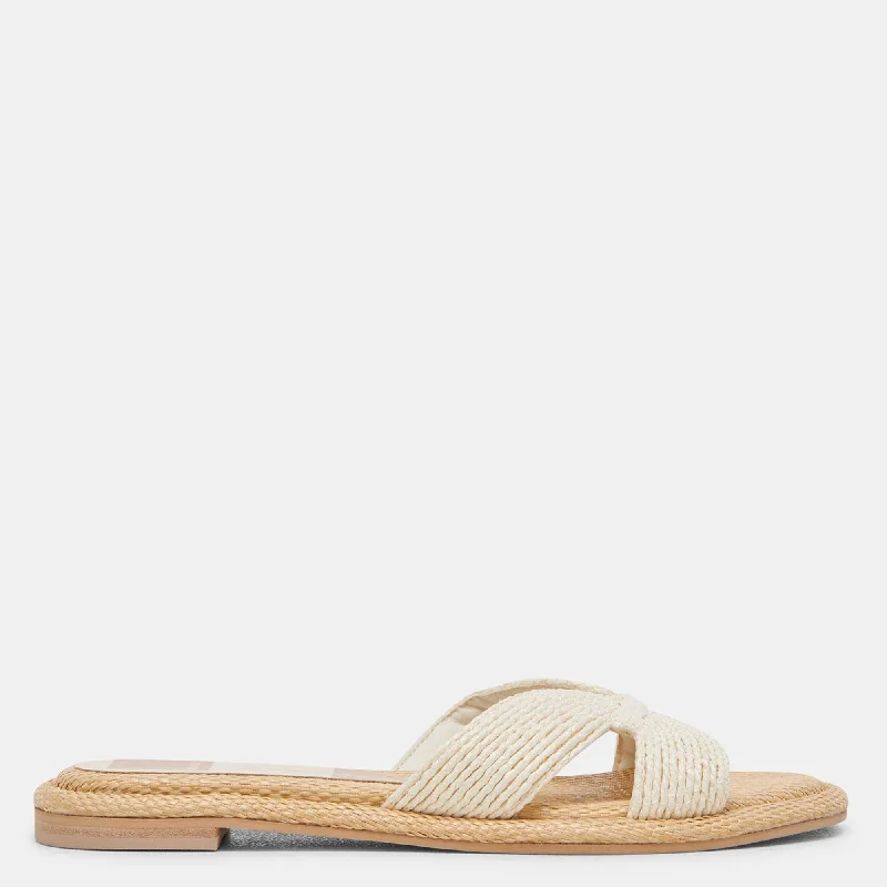 Atomic Sandals White Raffia