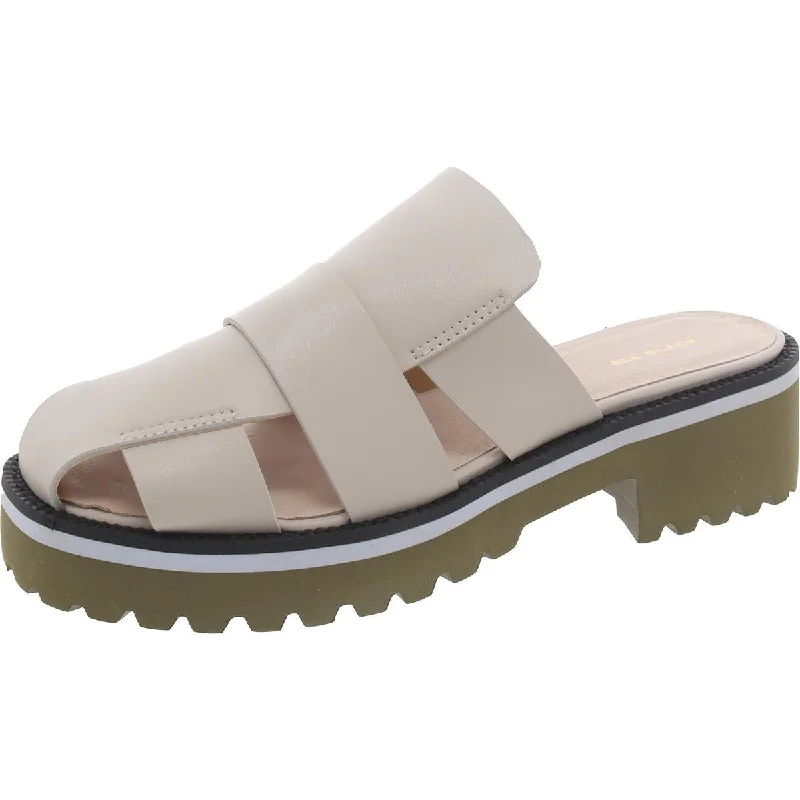 Banded Lugg Mule Womens Leather Mule Mule Sandals