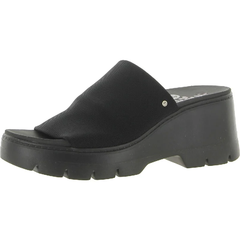 Check Doubts Womens Slip-On Comfort Wedge Sandals