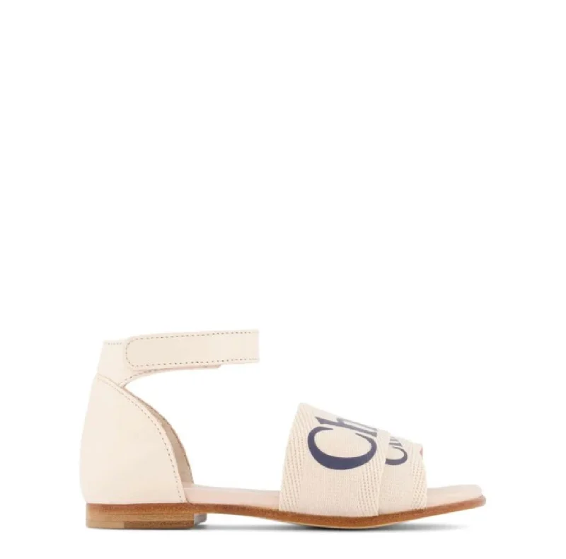 Chloe Logo Print Sandals