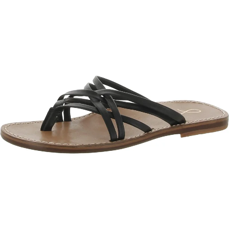 Journee Collection Womens Leather Flatform Sandals