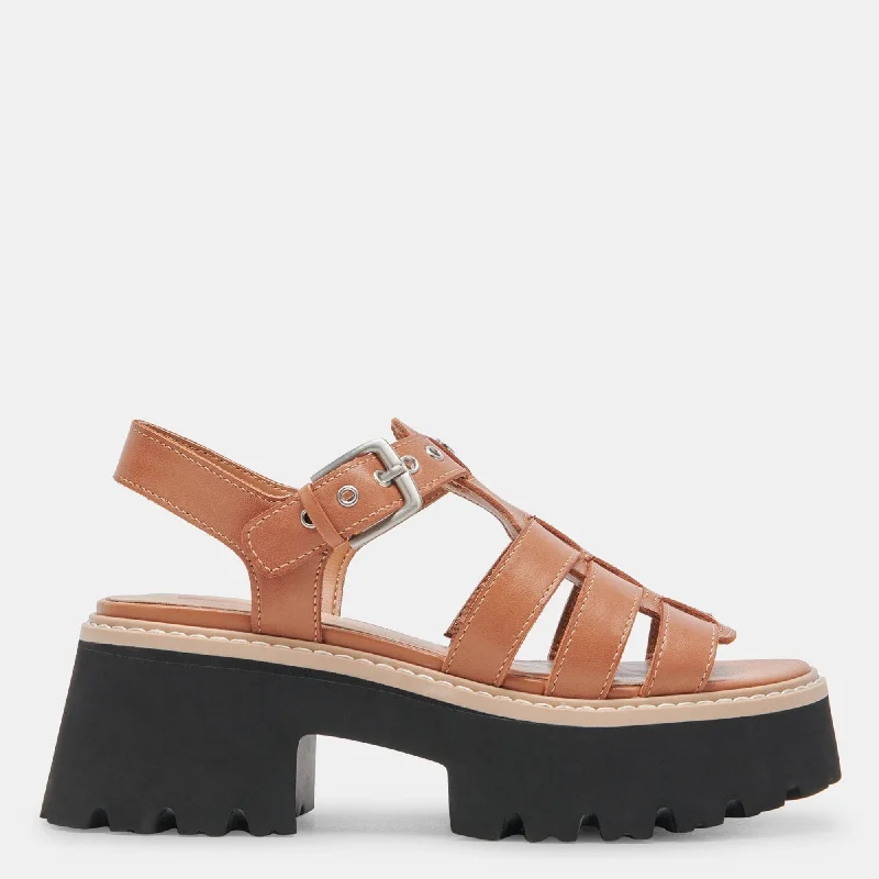 Latice Sandals Brown Leather