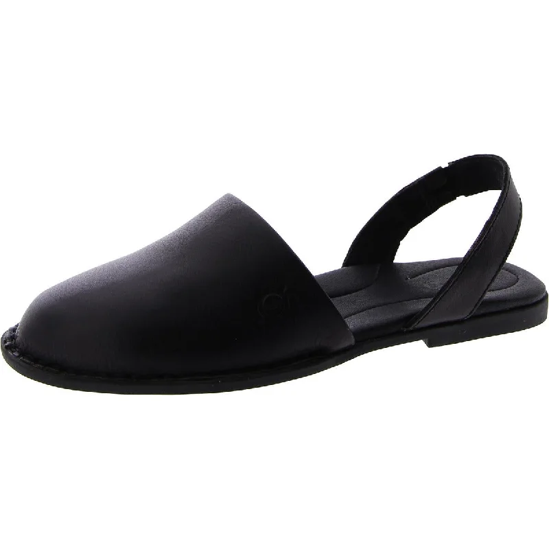 Leif Womens Leather Slip On Slingback Sandals