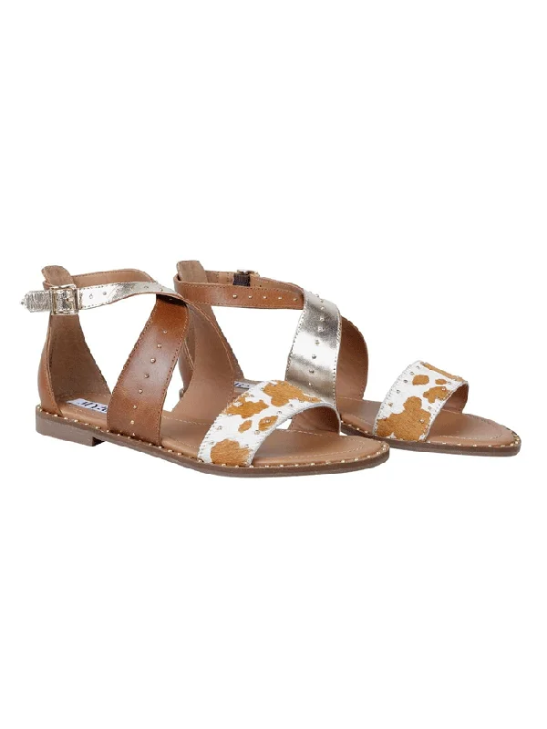 Myra Bag S-4890 Womens Podgy Sandals Tan