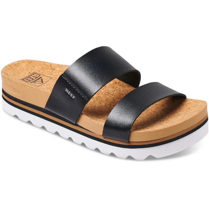 Reef Womens Cushion Vista Hi Padded Insole Slide Sandals