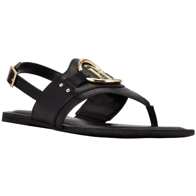 Tommy Hilfiger Womens LANNYE Flats Ankle Strap T-Strap Sandals