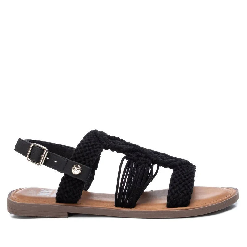 Women's Braided Strap Flat Sandals By XTI