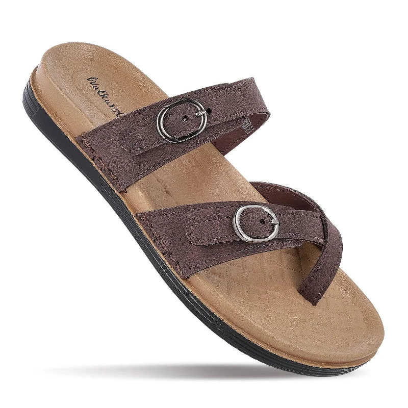 Women's Daily Wear Comfort Sandals - WE2501 BROWN