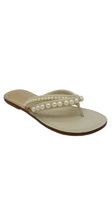 Women's Miami Sandals In Pearl/cream