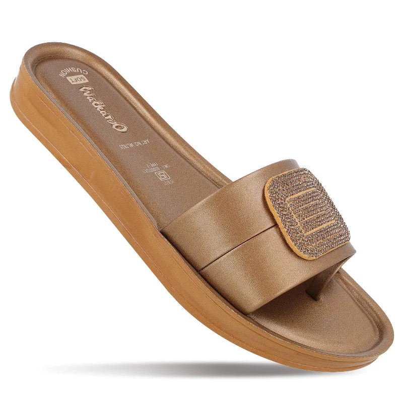 Women's Slide Sandals  - WL7625 Brass