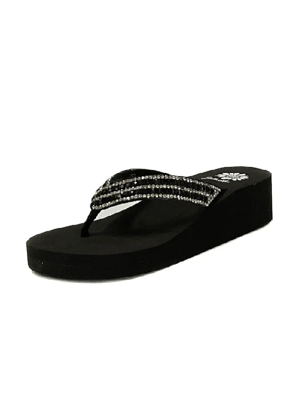 Yellow Box 52177 Womens Stasya Flip Flop Sandals Black - 2