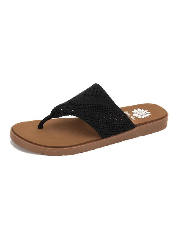 Yellow Box 53994 Womens Feria Flip Flop Sandals Black - 9