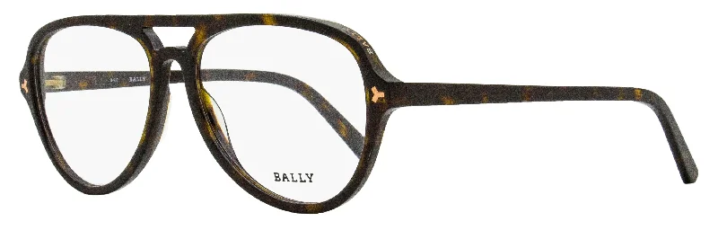 Bally Men's Pilot Eyeglasses BY5031 052 Dark Havana 57mm