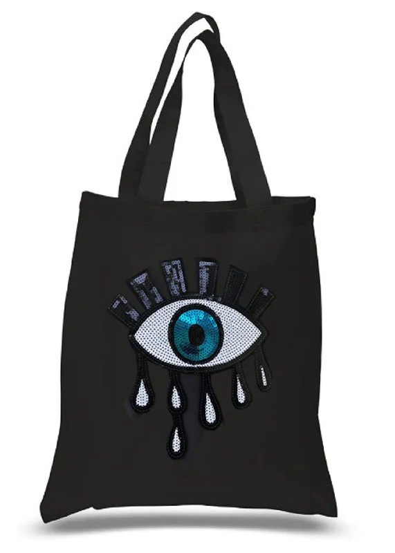 Looking at You Black Tote Bag