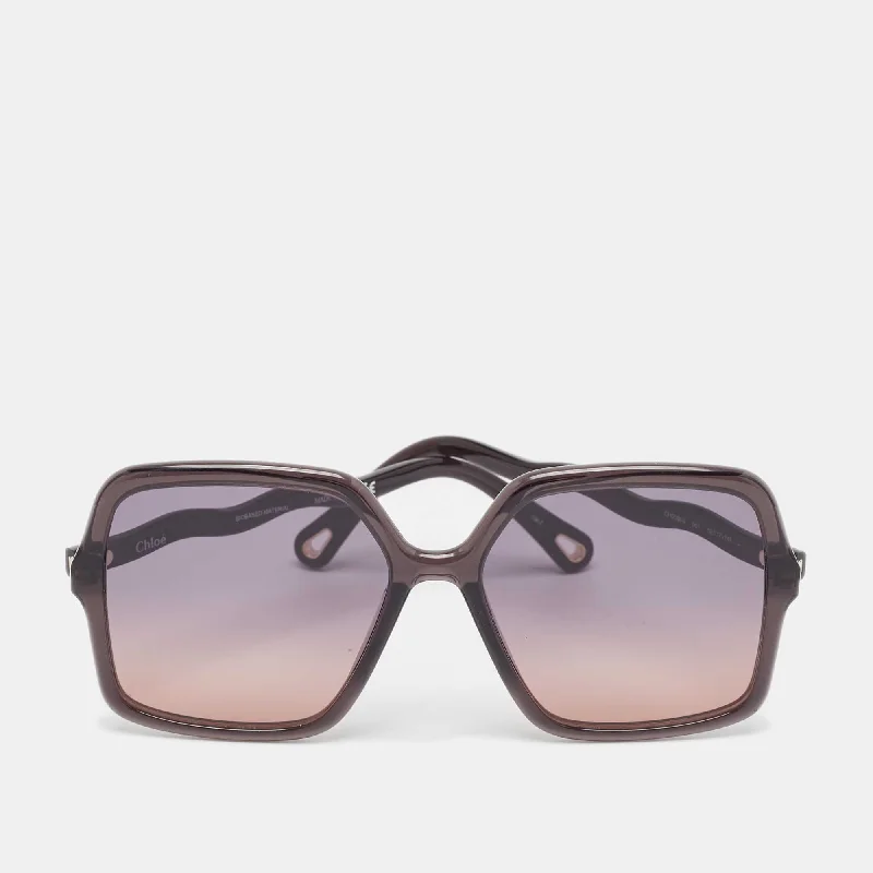 Chloé Grey/pink Gradient Ch0086S Frame Oversized Sunglasses