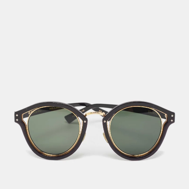 Dior Black/gold Elliptic Oval Sunglasses