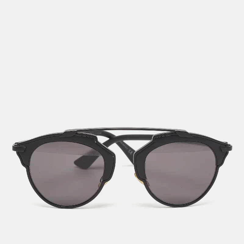 Dior Matt Black So Real Aviators Sunglasses