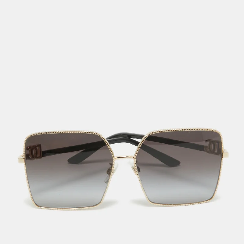 Dolce & Gabbana Gold Tone/grey Gradient Dg2279 Square Sunglasses