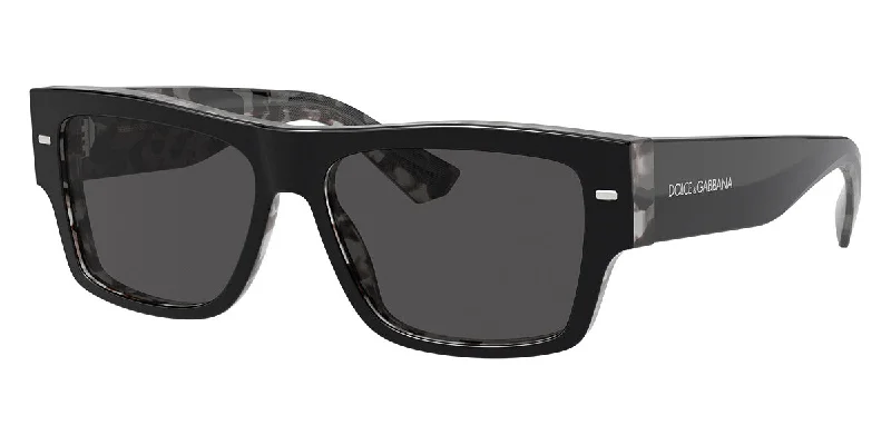 Dolce & Gabbana Men's 55mm Black on Grey Havana Sunglasses