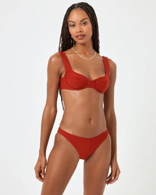 Eco Chic Repreve® Nikita Bikini Top - Redwood