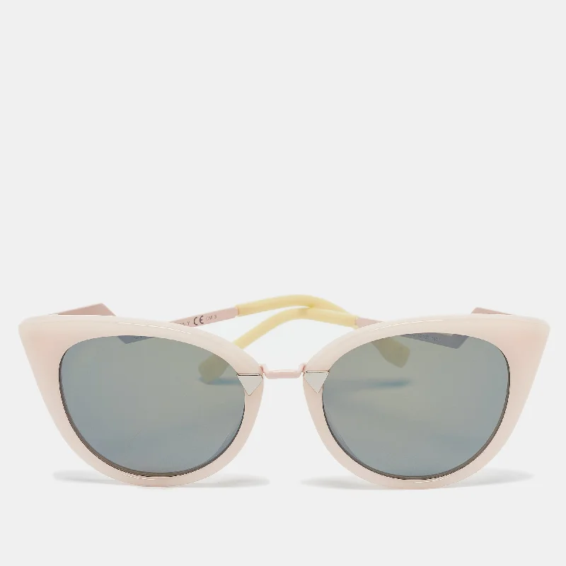 Fendi Pink/brown Mirrored Ff0118/s Cat-Eye Sunglasses