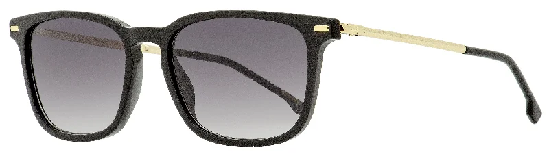 Hugo Boss Men's Rectangular Sunglasses B1020S 2M29O Black/Gold 54mm