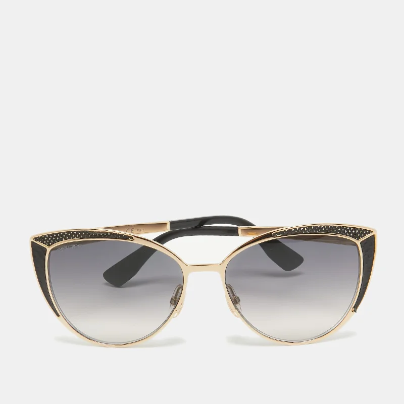 Jimmy Choo Black/gold Gradient Domi/s Frame Cat Eye Sunglasses