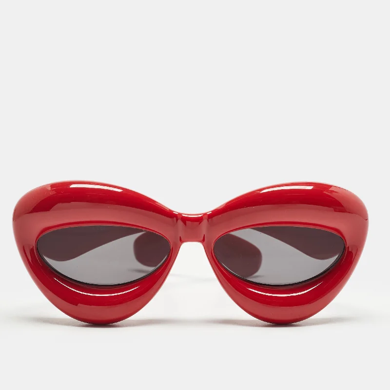 Loewe Red Lw400971 Inflated Cat Eye Sunglasses