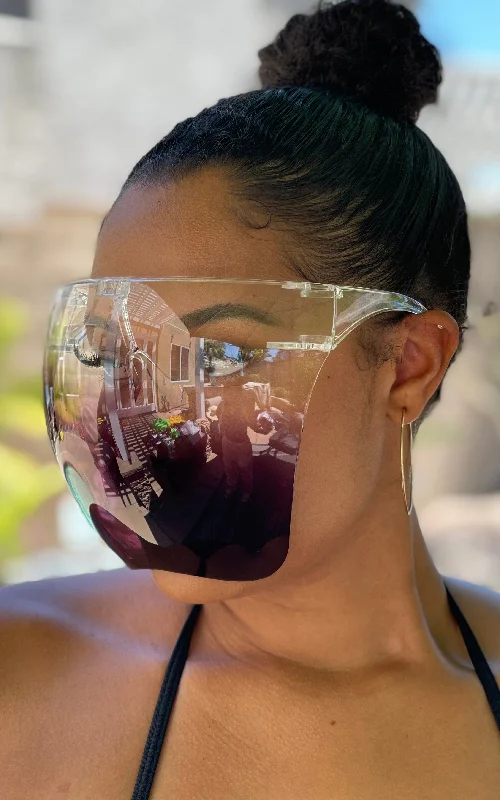 Lux: Ombre Face Shield Sunglasses