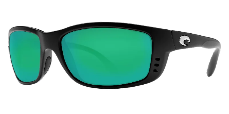 Men's Zane Sunglasses In Black Rectangular Sunglasses Green Lens 580G