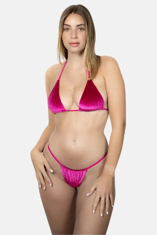 Mia Pink Velvet Bikini