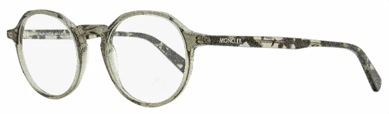 Moncler Men's Oval Eyeglasses ML5120 001 Transparent Gray 47mm