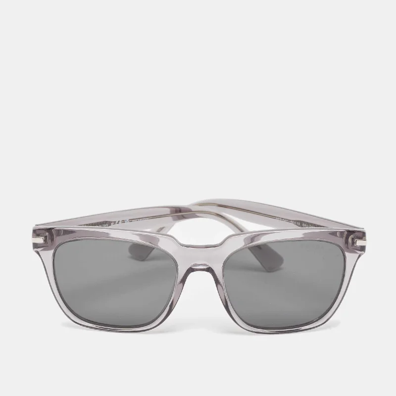 Prada Grey Spr04Y Polarized Rectangle Sunglasses