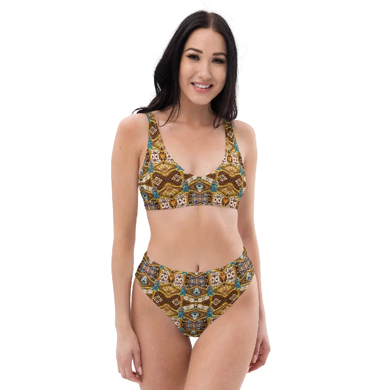 Recycled high-waisted bikini set