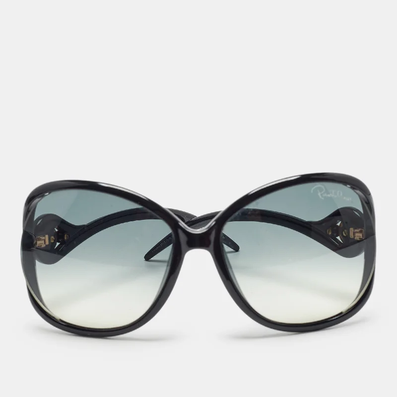 Roberto Cavalli Black/grey Gradient Gazania Oversized Sunglasses