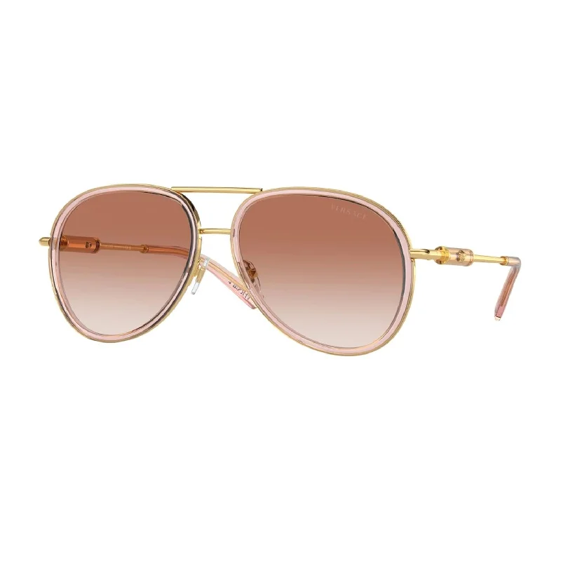 Unisex 0Ve2260 Sunglasses In Brown Transparent  / Pink Gradient