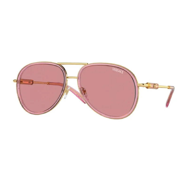 Unisex 0Ve2260 Sunglasses In Pink Transparent  / Pink