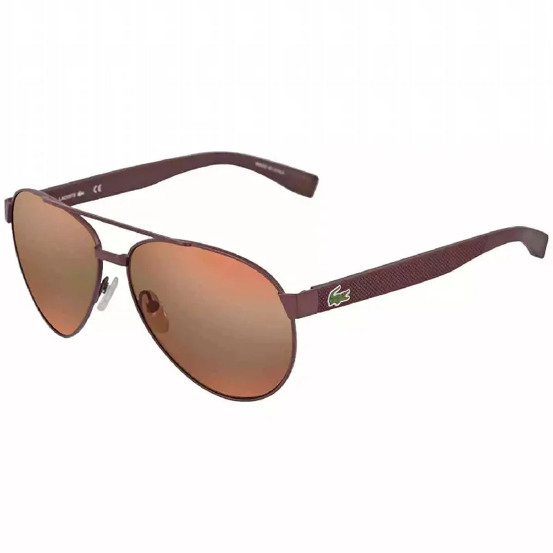 Unisex L185S Sunglasses In Matte Red / Brown