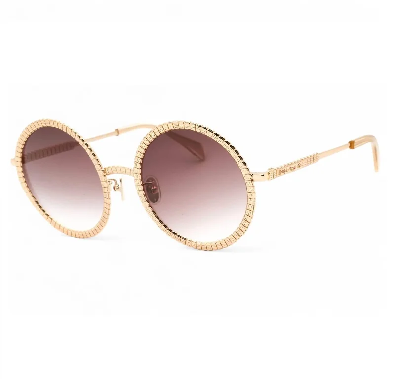 Women's L252S Ricky Regal Sunglasses In Medium Gold / Smoke Gradient