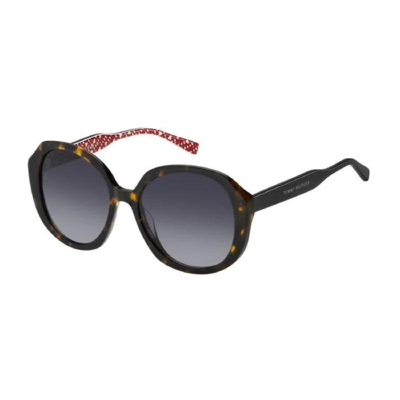 Women's Th 2106/s Sunglasses In Havana/dark Grey Sf